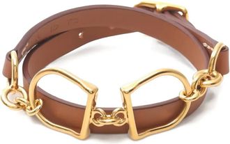 Herm&egrave;s Bracciale Etrier Double Tour 2017 - Marrone