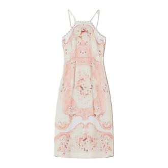 Twinset Avond- en ceremoniejurk - Dames - Casual kleedjes - Wit - XL - Linnen - Kleedjes