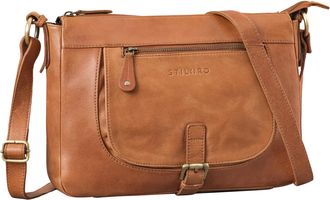 STILORD Odette Womens Leather Retro Shoulder Bag Small Vintage Genuine Leather Handbag Cross-Body Messenger, Colour:rustico - brown