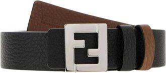 Fendi Cintura Rev PS3 - Heren - Riemen - Zwart - 90 CM - Leer - Accessoires