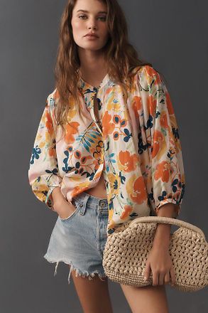 Pilcro The Sidney Batwing Blouse by Pilcro: Shrunken Edition