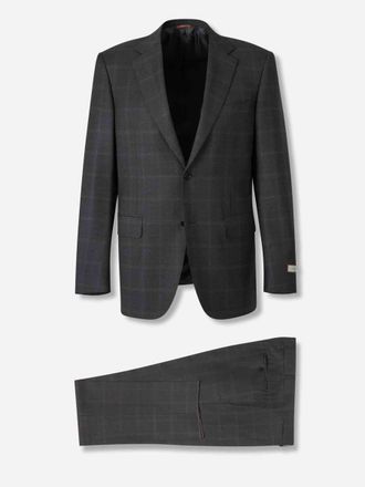 Canali Straight Check Suit