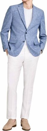 Tommy Hilfiger Mens Modern Fit Sport Coat Blazer In Blue