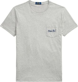 Polo Ralph Lauren Classic Fit Polo Bear Jersey T-Shirt - Heren - T-shirts - Grijs - S - Katoen - Tops