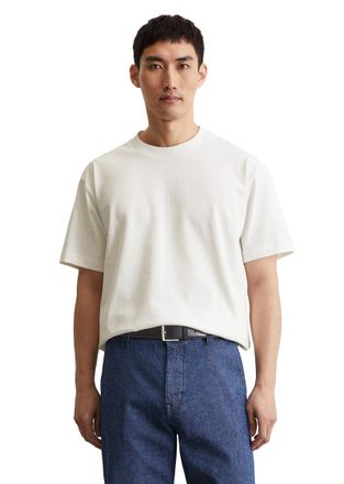 Marc O'Polo T-Shirt MARC OPOLO, Herren, Gr. XXL, weiss (egg wei&szlig;), Single Jersey, Obermaterial: 100% Baumwolle, relaxed fit, Rundhals, Shirts T-Shirt, relaxed, R&uuml;