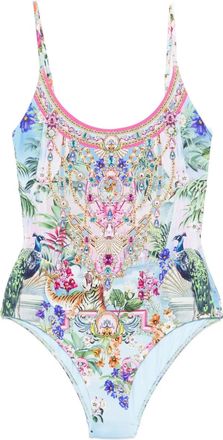 Camilla Costume intero con decorazione - Blu