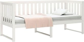 vidaXL Sofá cama sin colchón madera maciza de pino blanco 80x200 cm vidaXL