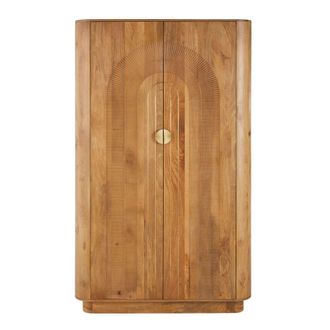 Maisons du monde Armario de 2 puertas de mango macizo con incrustaciones