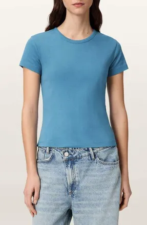 AllSaints Stevie Cotton T-Shirt in Captain Blue at Nordstrom, Size X-Small