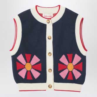 Bobo Choses Navy blue Kaleidoscope vest