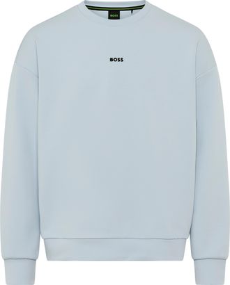 Boss Green by Hugo Boss Sweatshirt BOSS GREEN Stenson, Herren, Gr. 3XL, open blau460, Sweatware, Obermaterial: 62% Baumwolle, 33% Polyester, 5% Elasthan, oversize normal, Run