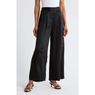 The Great. The Gala Wide Leg Pants in Black at Nordstrom Rack, Size 27