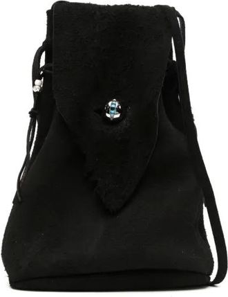 Undercover leather messenger bag - Black