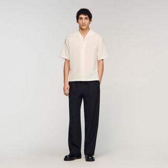 Sandro Cotton and linen shirt