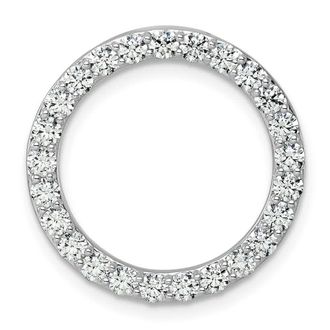 Diamond2Deal 14k White Gold Lab Grown Diamond Pendant (1.5ct, VS, G-H)