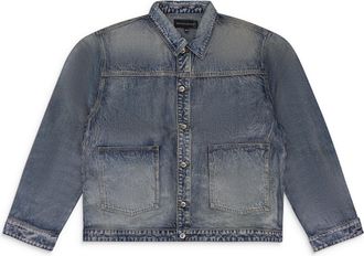 Who Decides War by Ev Bravado INDIGO FUROR WAXED DENIM JACKET