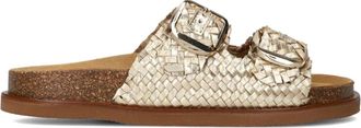 Notre-V Elegante Zomerslippers - Dames - Sandalen - Geel - 37 EU - Leer - Schoenen