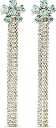 Rosantica Flower-cluster Chain Earrings