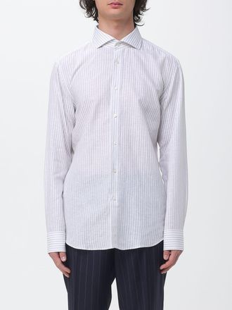 HUGO BOSS Camicia Boss in lino a righe