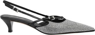 Michael Kors Selina Pump - Dames - Pumps - Grijs - 38 EU - Leer - Schoenen