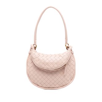 Bottega Veneta Blush Pink Small Nappa Intrecciato Gemelli Hobo