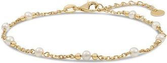 Devata Freshwater Pearl Chain Bracelet in 14K Gold, 7mm in Yellow Gold at Nordstrom, Size 7.5