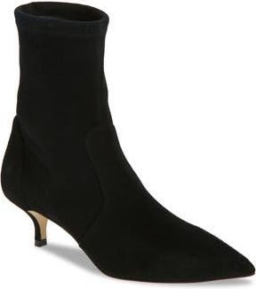 Stuart Weitzman Mara 50 Kitten Heel Bootie in Black at Nordstrom Rack, Size 10.5
