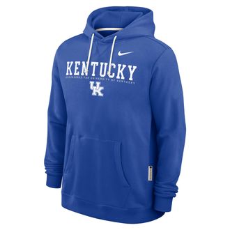 Nike Kentucky Sideline Nike Mens Dri-FIT College Pullover Hoodie in Blue | 03AZ4EVNKY-HSY