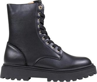 Alviero Martini 1A Classe Combat Boots - Dames - Veterlaarzen - Zwart - 35 EU - Schoenen