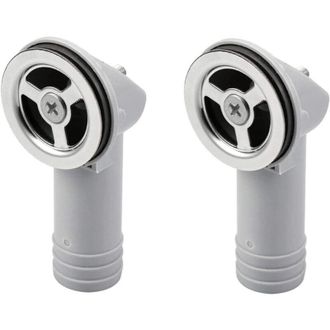 OEM Juego De 2 Accesorios Para Fregadero De Cocina - Conector De Rebosadero Redondo - Conexi&oacute;n Redonda Para Hogar, Hotel, Centro Comercial - Crezuo