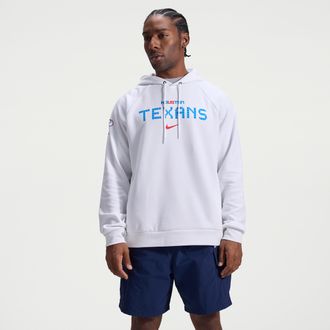 Nike Houston Texans Rivalries Collection Primary Nike Mens Dri-FIT NFL Pullover Hoodie in White | 03EJ10A9H-XM3