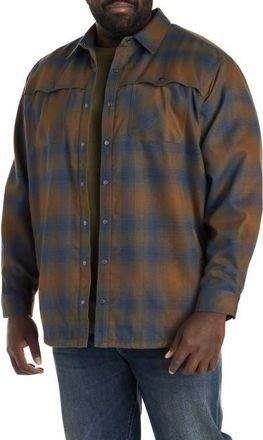 O'Neill Big & Tall Ranchero Western Shirt Jacket in Army Green at Nordstrom, Size 2X Big