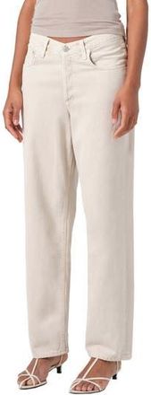 A Gold E V-Waist Baggy Straight Leg Jeans in Scone at Nordstrom Rack, Size 32