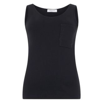 Fabiana Filippi Sleeveless Tops, female, Black, Size: XS Sleeveless Top