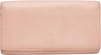 Gucci Tweedehands leren portemonnees - Dames - Vintage Accessoires - Roze - ONE Size - Vintage