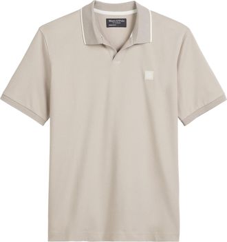 Marc O'Polo Poloshirt MARC OPOLO, Herren, Gr. XXL, grau (dapple gray), Jersey, Obermaterial: 100% Baumwolle, regular fit, Shirts Poloshirt, regular fit, kontrastf