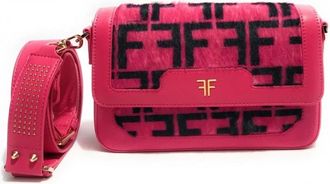Fracomina Fuxia Schoudertas Viola Donna - Dames - Schoudertassen - Roze - ONE Size - Leer - Tassen