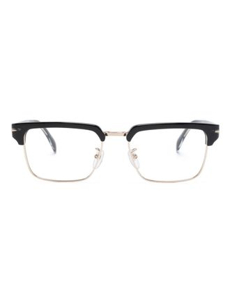 Eyewear by David Beckham polished-effect square-frame glasses - Black