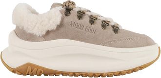 Moon Boot City Shearling Sneakers - Dames - Sneakers - Beige - 40 EU - Schoenen