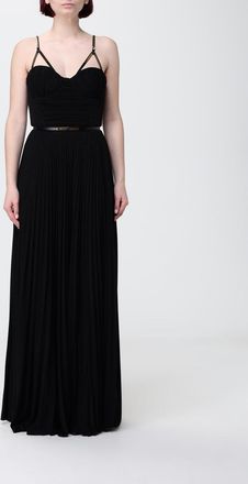 Elisabetta Franchi Abito lungo in viscosa lurex plissettato