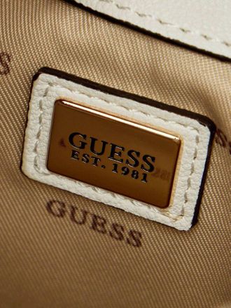 Guess Womens Shoulder Bag White Polyurethane - Shoulder-Bags