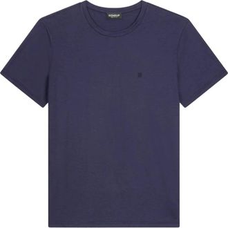 Dondup T-shirt girocollo A25 - Heren - T-shirts - Blauw - L - Katoen - Tops