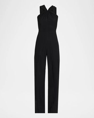 A.L.C. Elouise V-Neck Straight-Leg Jumpsuit