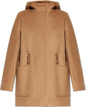 Max Mara Giuda Coat - Dames - Mantel - Beige - M - Wol - Jassen