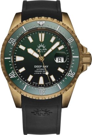 Solar Aqua Deep Bay Automatic Green Dial Mens Watch SA0030.0005