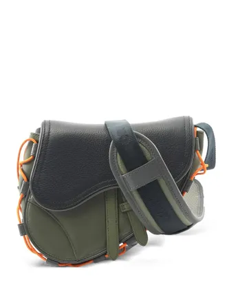 Dior x sacai 2010s Saddle messengertas - Groen