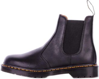Dr. Martens Leren Logo Laarzen Rubberen Zool - Heren - Chelseaboots - Zwart - 41 EU - Leer - Schoenen