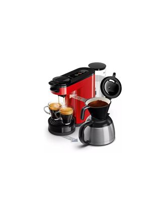 Philips Cafetera De Monodosis Roja 1 Barra 1450w - Hd6592.85