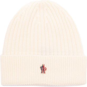 Moncler CLASSIC WOOL LOGO HAT Size: OS, colour: BEIGE