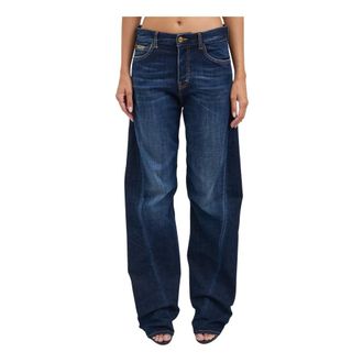 Dsquared2 Jeans, Dames, Blauw, S, Loose-fit Jeans